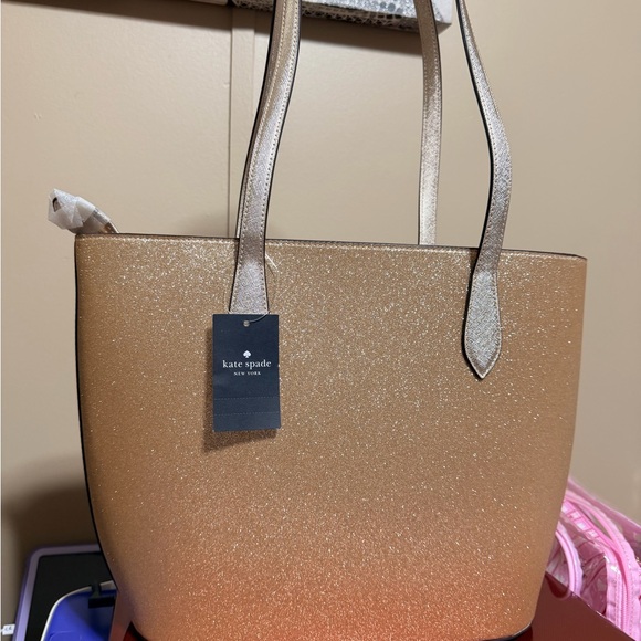 Kate Spade Sparkling Gold Tote and Wallet Set - Picture 14 of 15